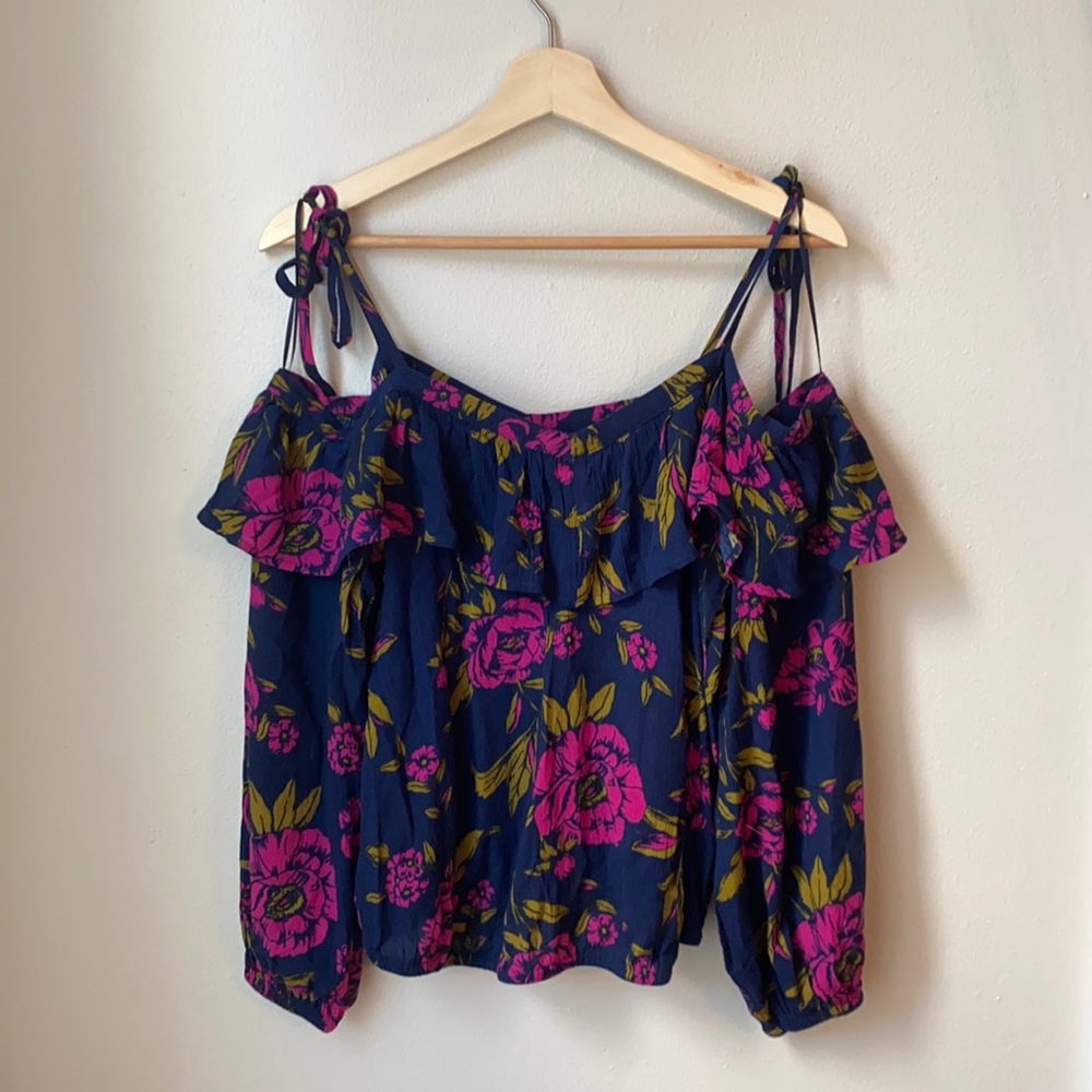 Off the shoulder tropical top